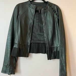 BCBG leather jacket! Sz XS